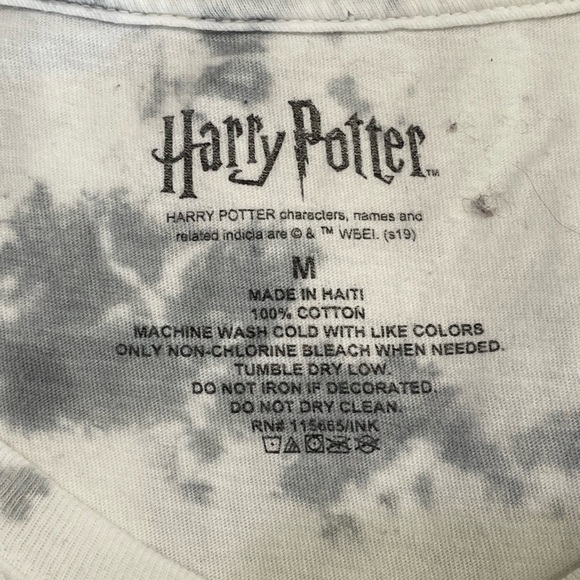 Harry Potter deathly Hallows Rose tie dye T-shirt in a size medium - Picture 9 of 9